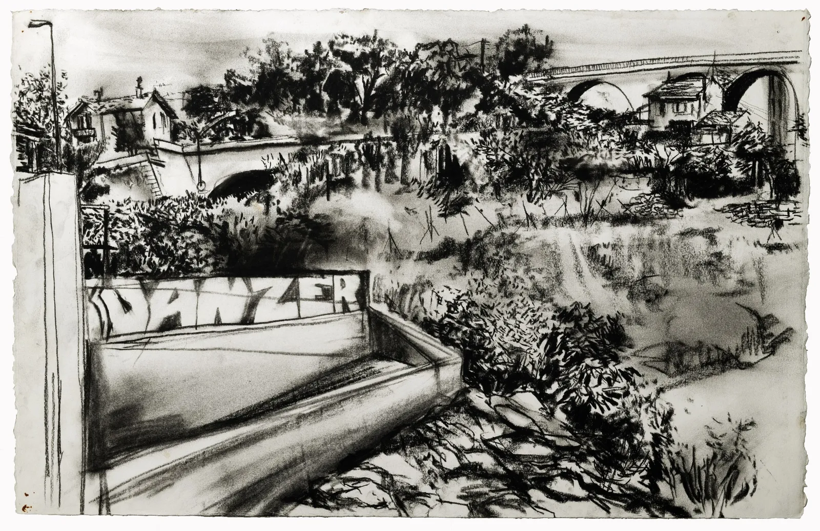 Les Aygalades — charcoal on paper, 9 of 30