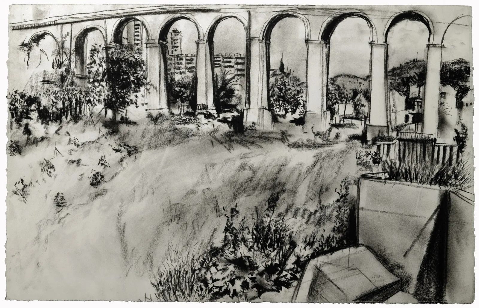 Les Aygalades — charcoal on paper, 10 of 30