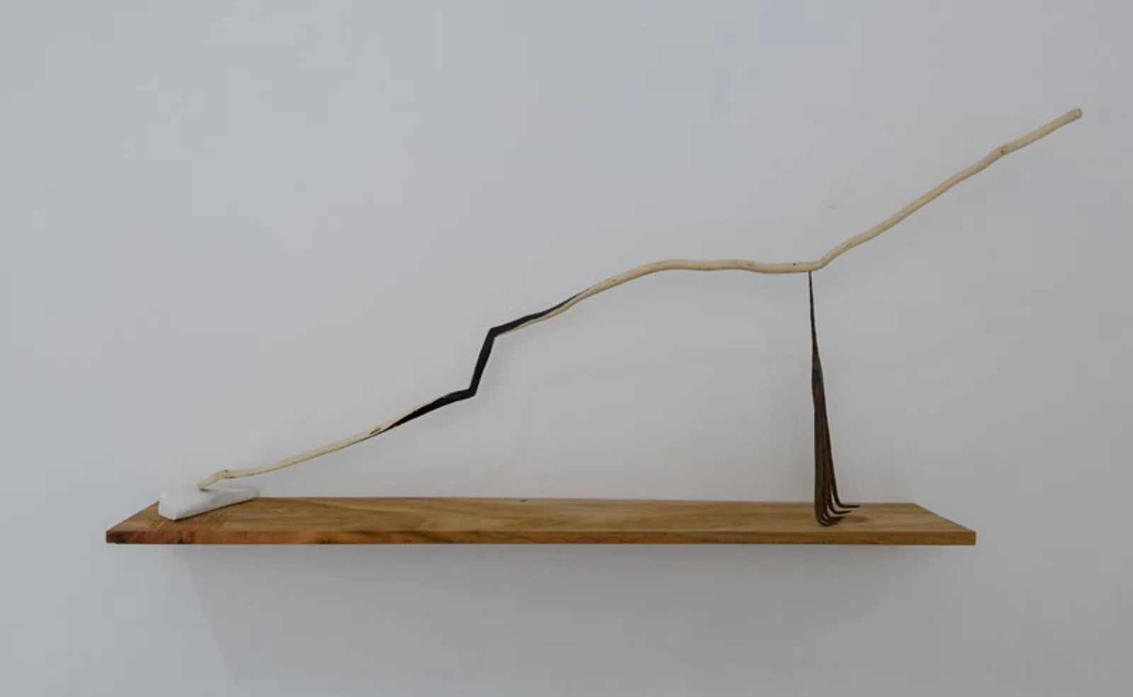 1 Stone, 2 Houses, 3 Ruins, and 4 Gravediggers, 2018 — mixed media sculpture