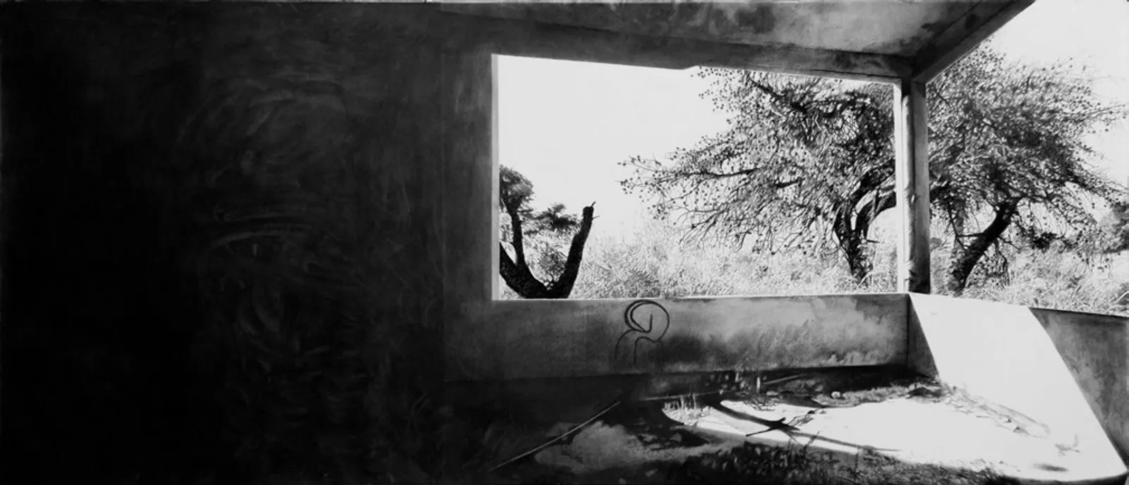 The subterranean II, 2024 — charcoal on paper