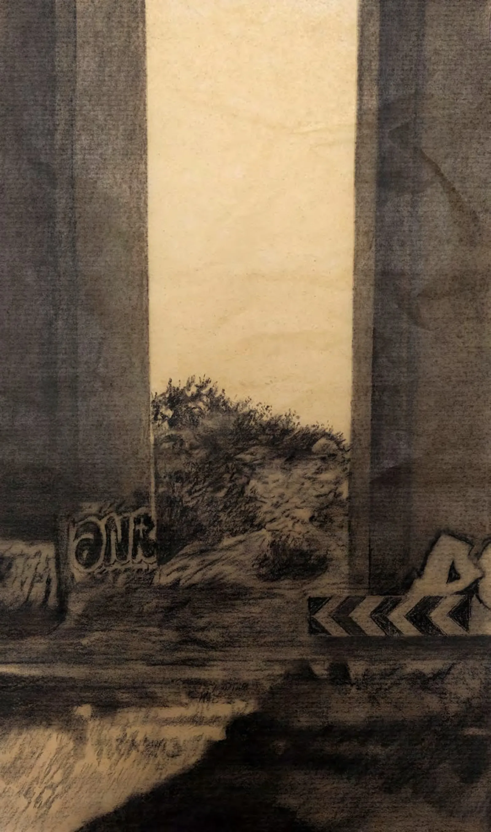 Untitled, 2024 — charcoal on paper
