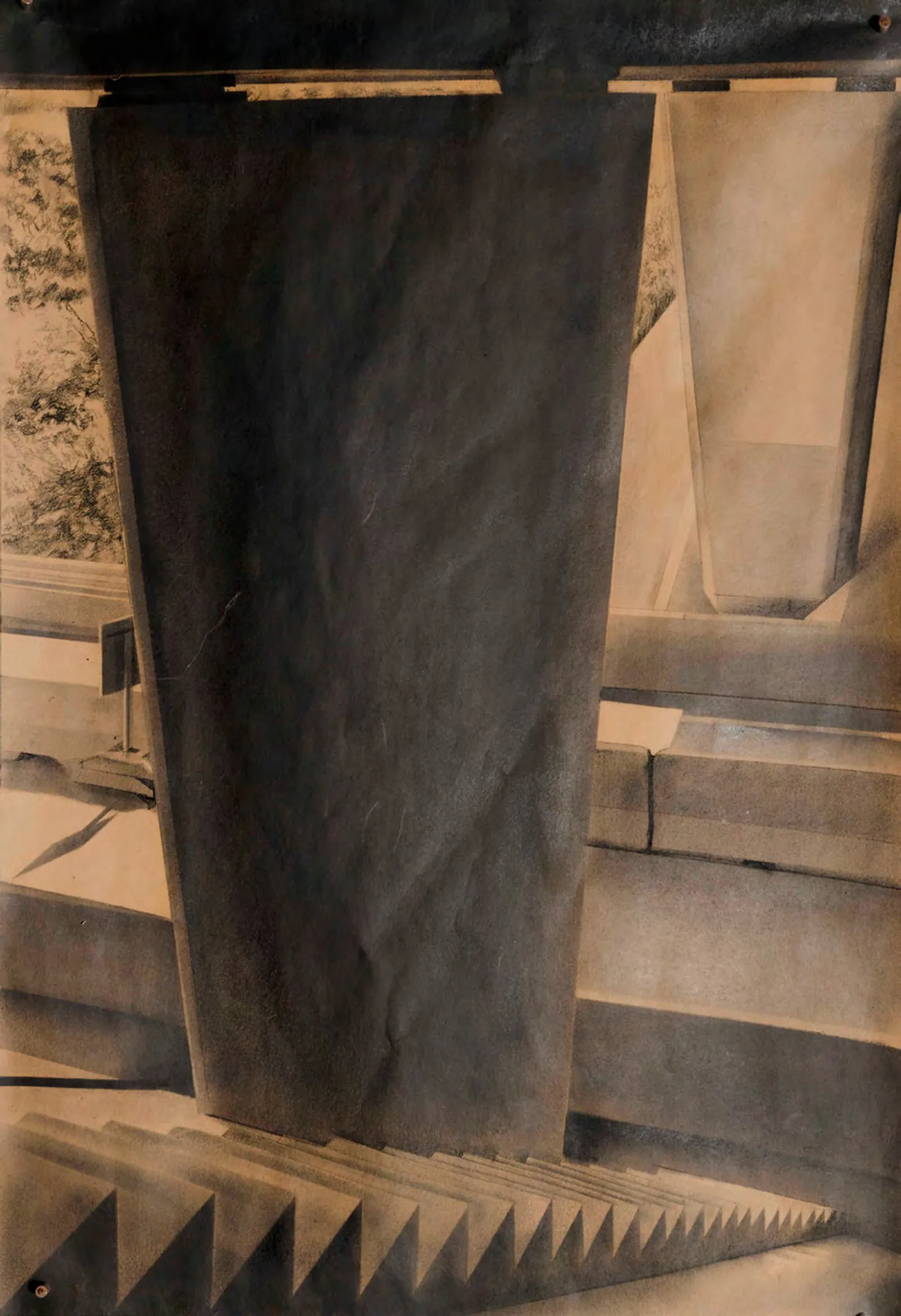 Ballast, 2024 — charcoal on paper