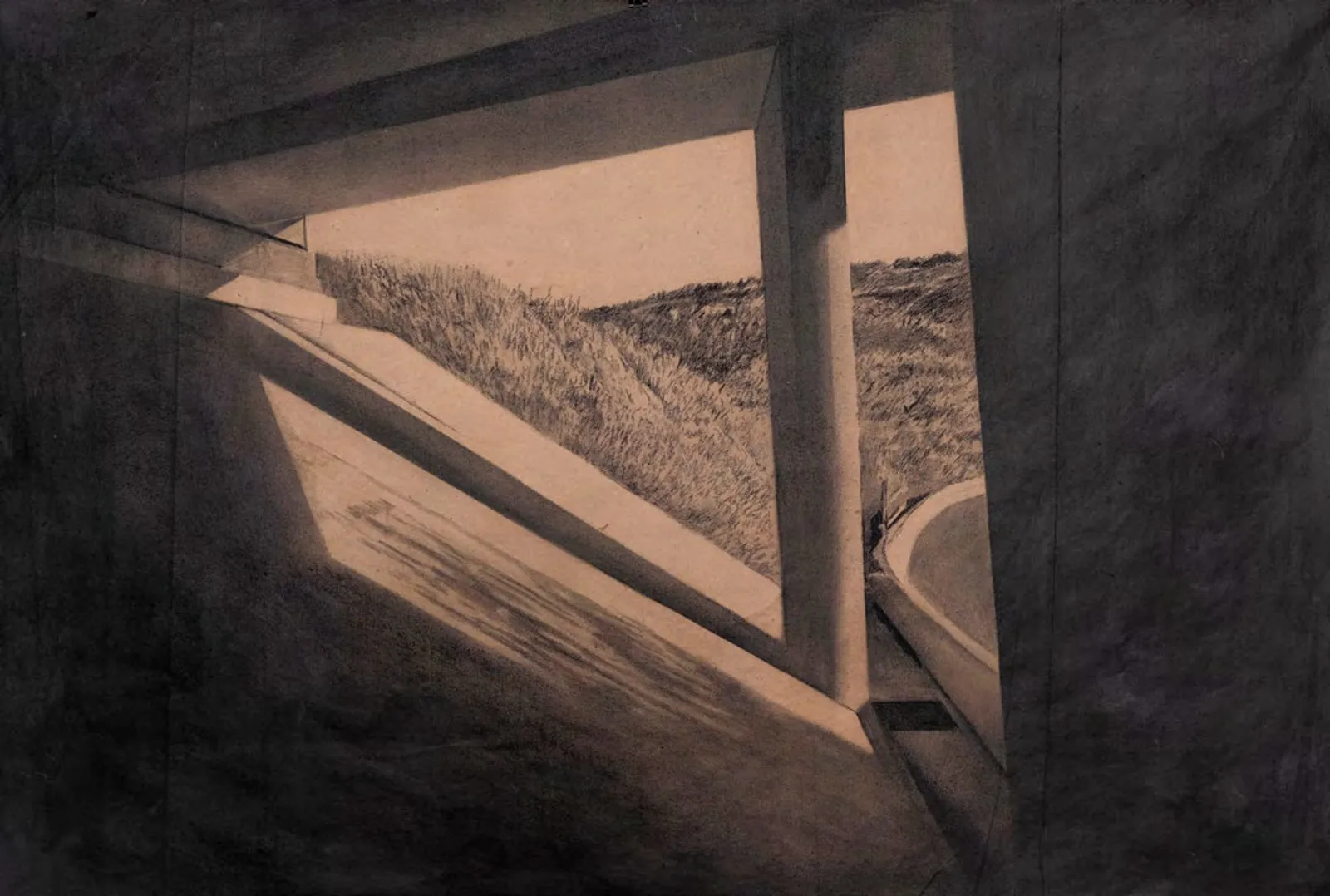 Untitled, 2024 — charcoal on paper
