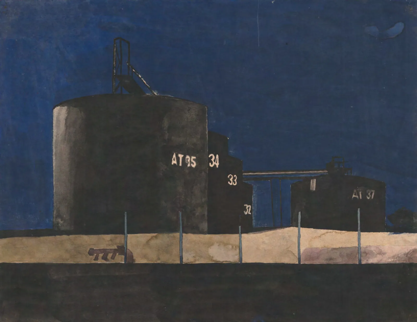The old standard, 2024 — gouache on paper