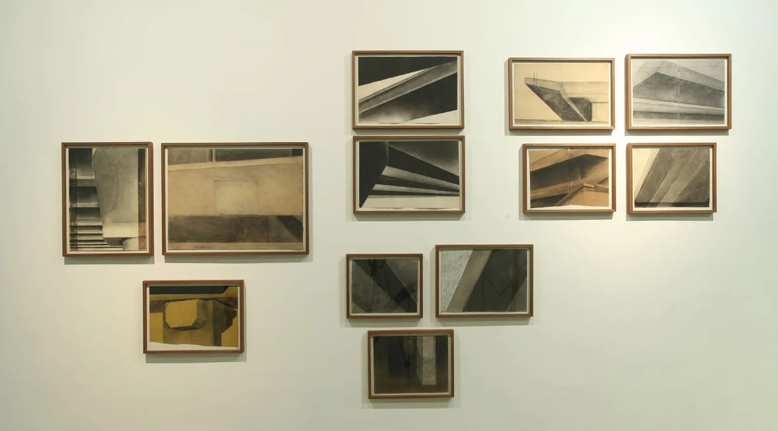 Divide, Construct, Deconstruct, 2015 — charcoal on paper, suite of 12