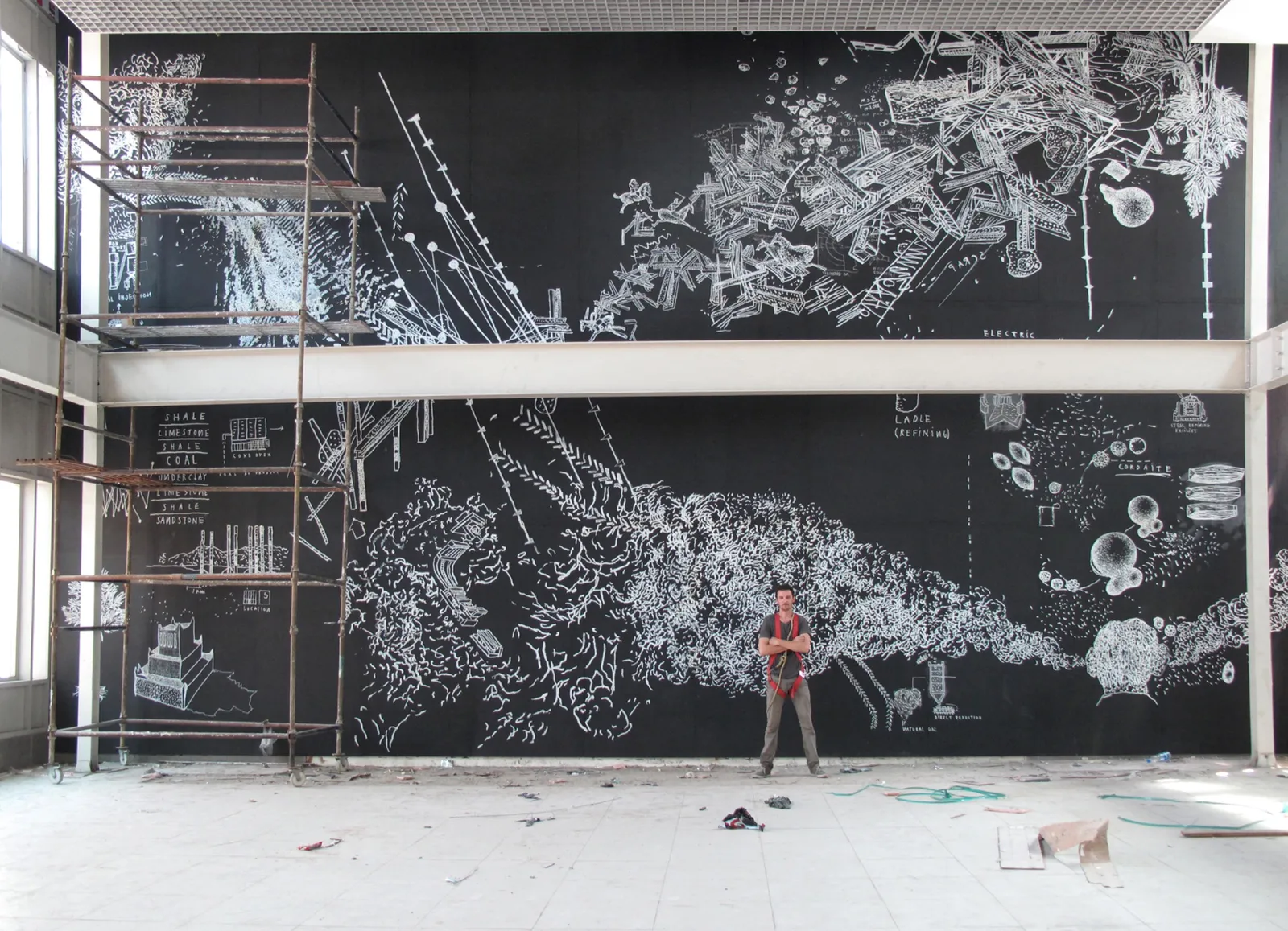 Constellations, 2016 — site-specific wall drawing