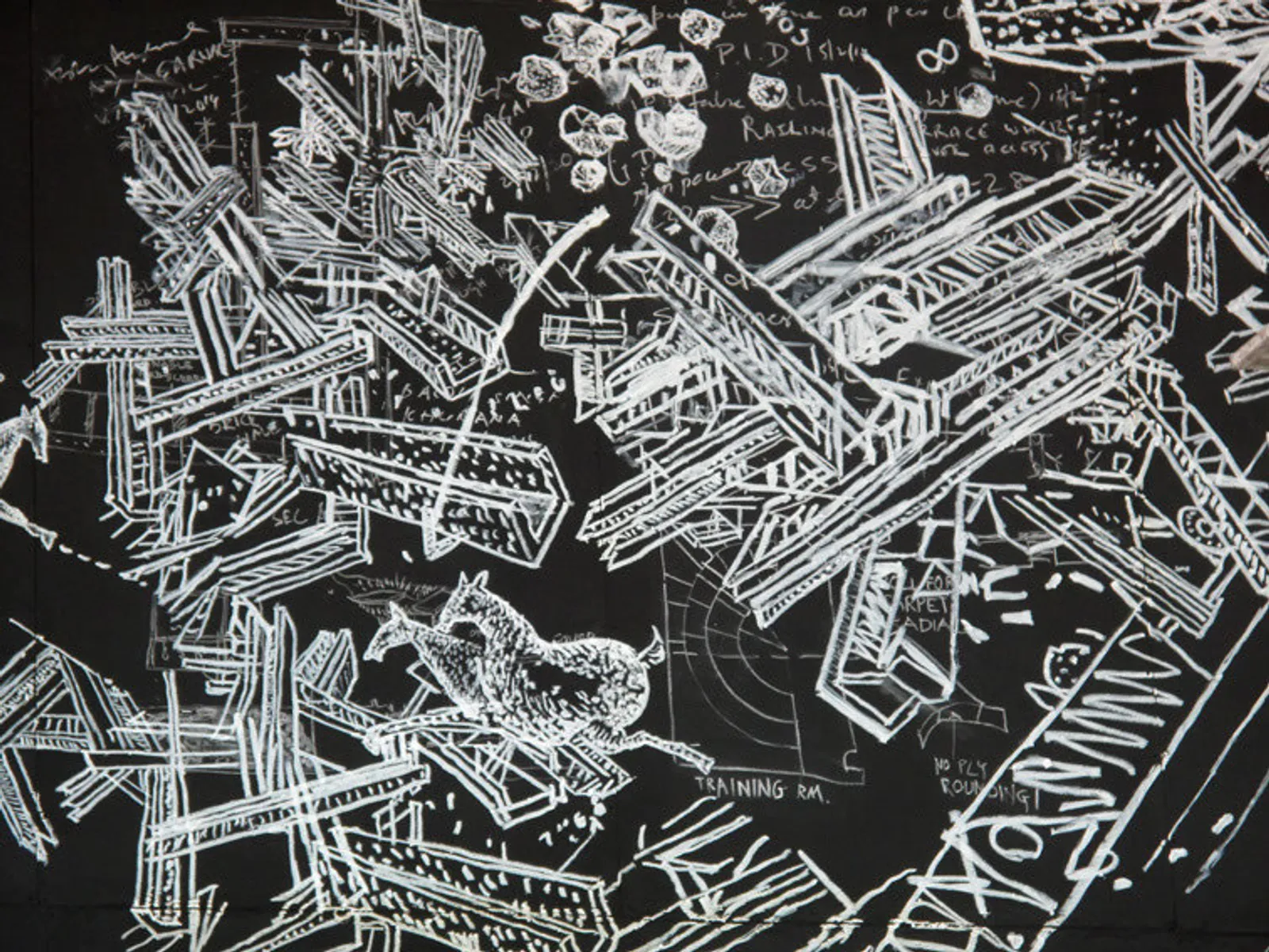 Constellations, 2014 — wall drawing, detail