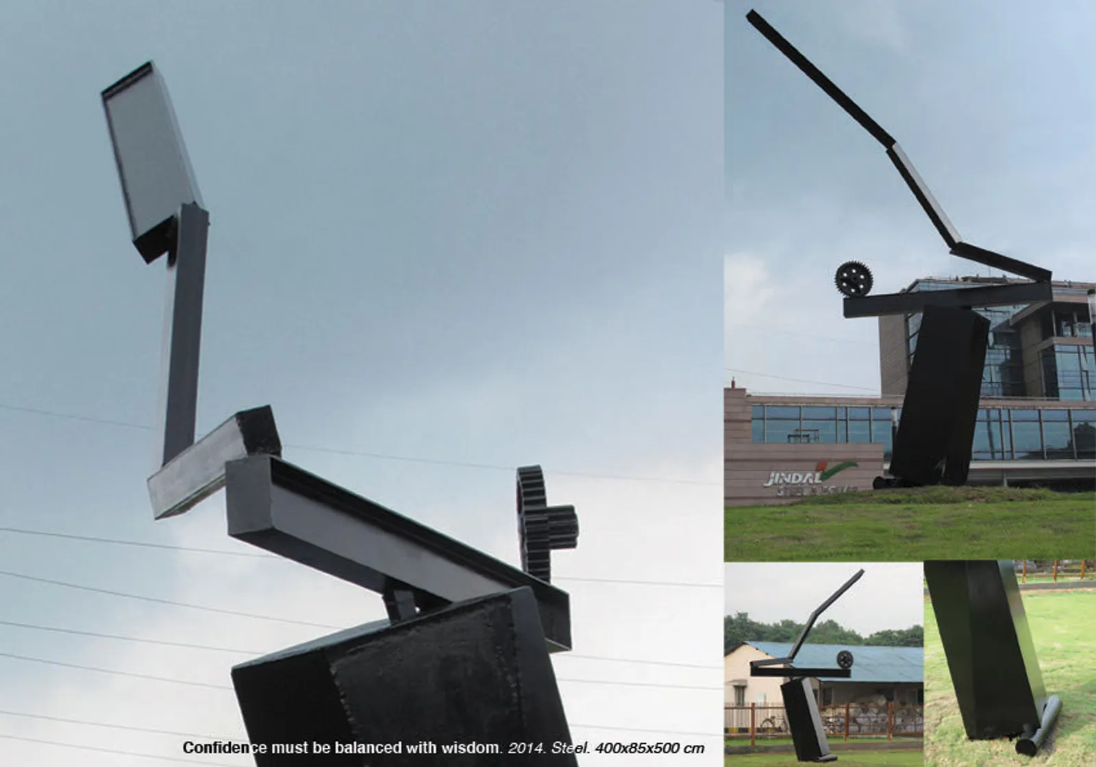 Constellations, 2014 — steel sculpture, Jindal Center, Raigarh