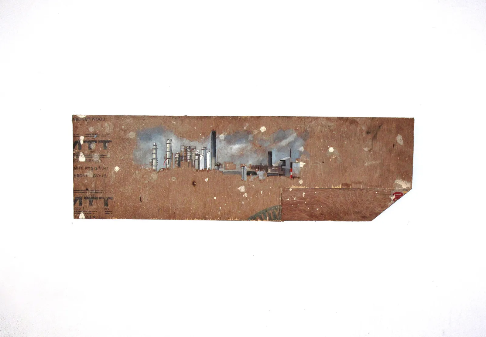 Polypropylene, 2008 — oil on a salvaged support