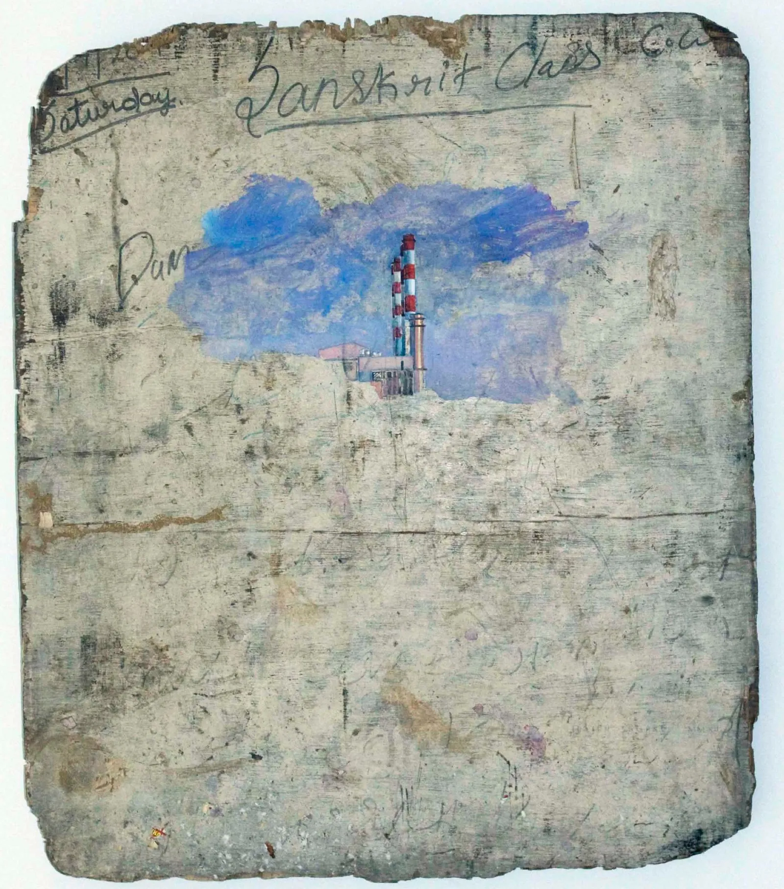 Falimente, 2012 — collage and charcoal on paper