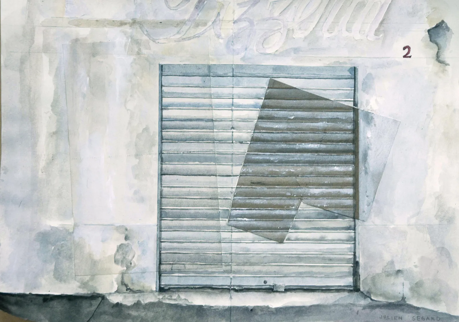 Bankruptcy, 2012 — watercolour on paper