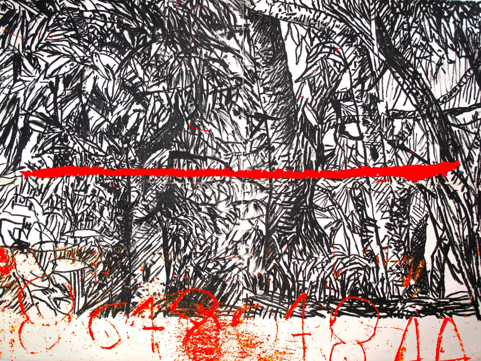Reset, 2015 — oil stick on paper