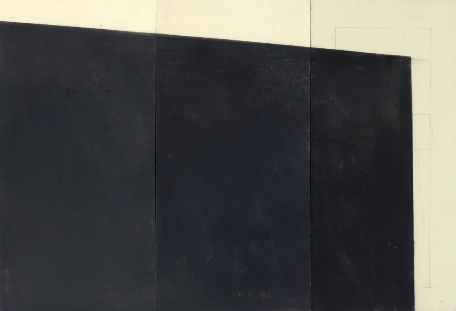 Raster, 2017 — linen, cement, acrylic and chalk