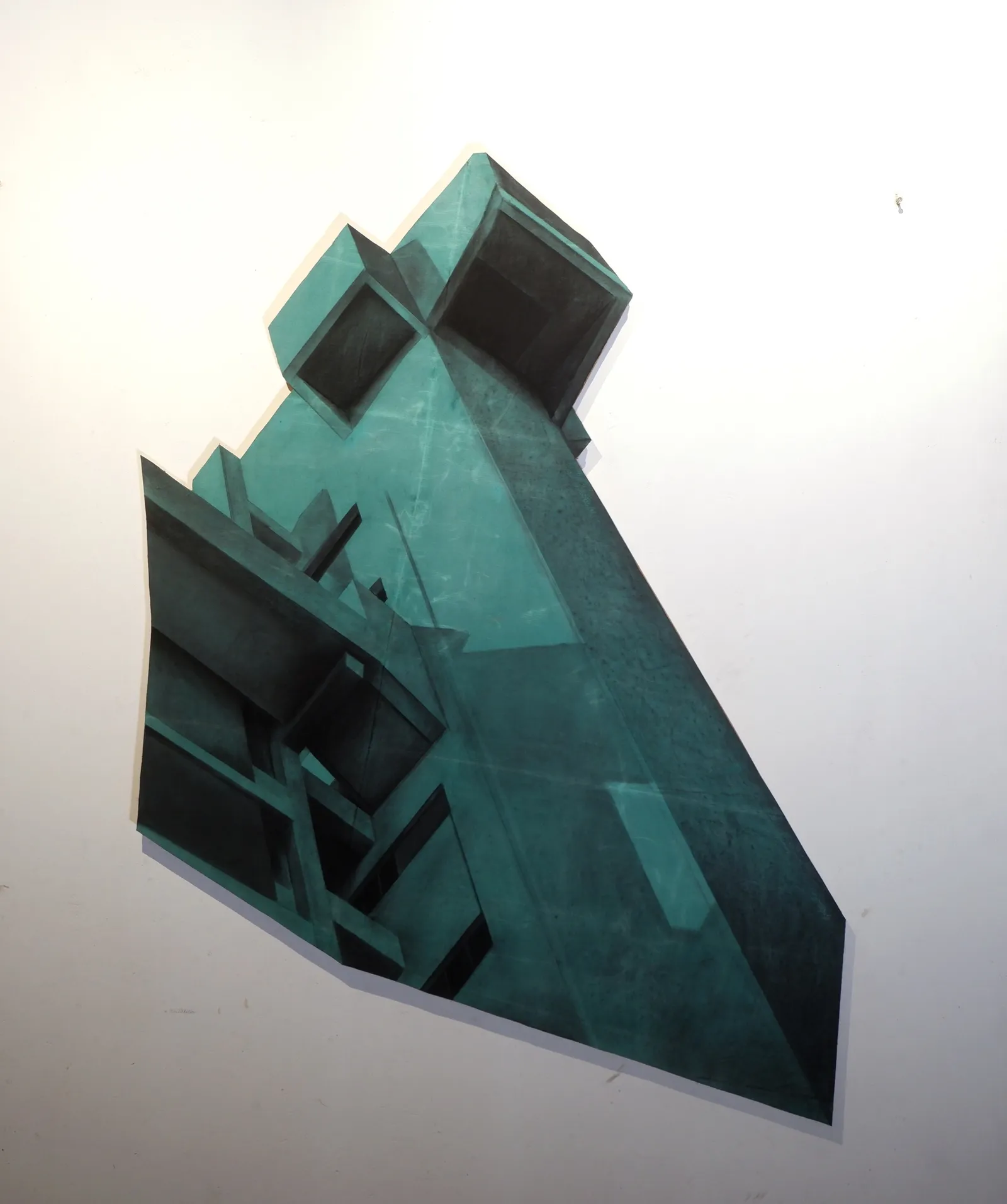 Eastern Avenue, 2023 — charcoal on paper, 155 × 122 cm