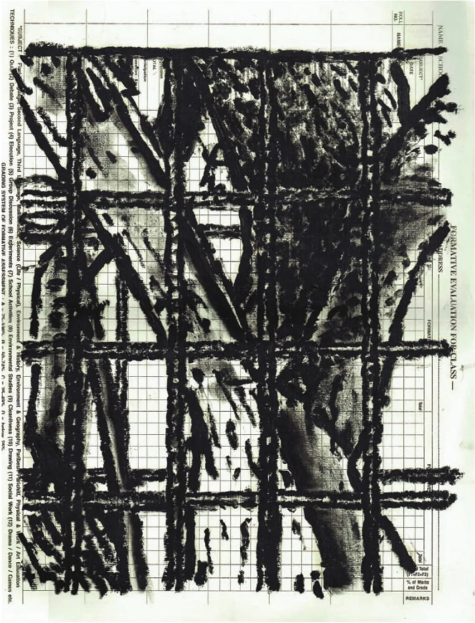 Kanju, 2023 — ink on ledger paper, suite of 7
