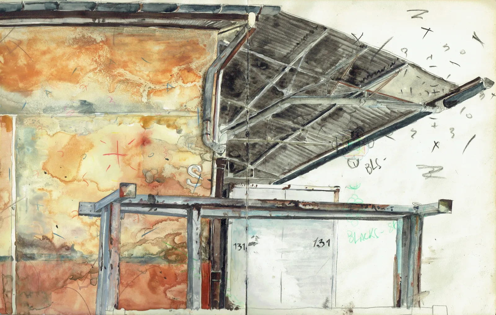 Marseille en Août, 2004–2005 — sketchbook spread 11