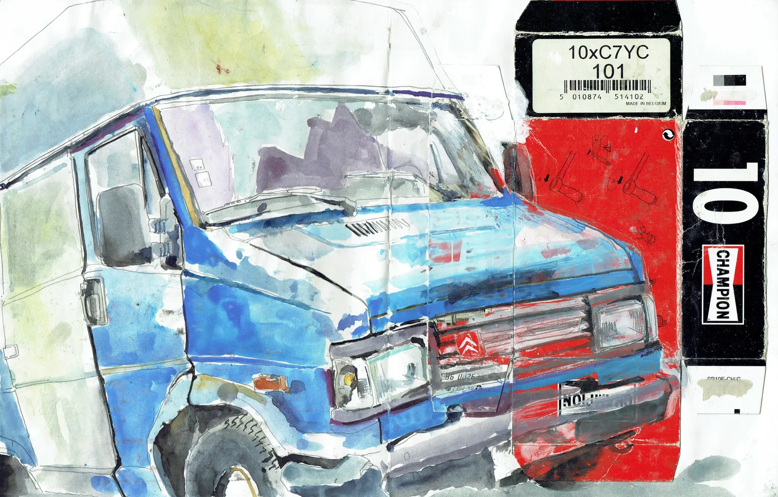 Marseille en Août, 2004–2005 — sketchbook spread 15